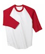 100% Cotton, 5.5 oz, 3/4 length sleeves